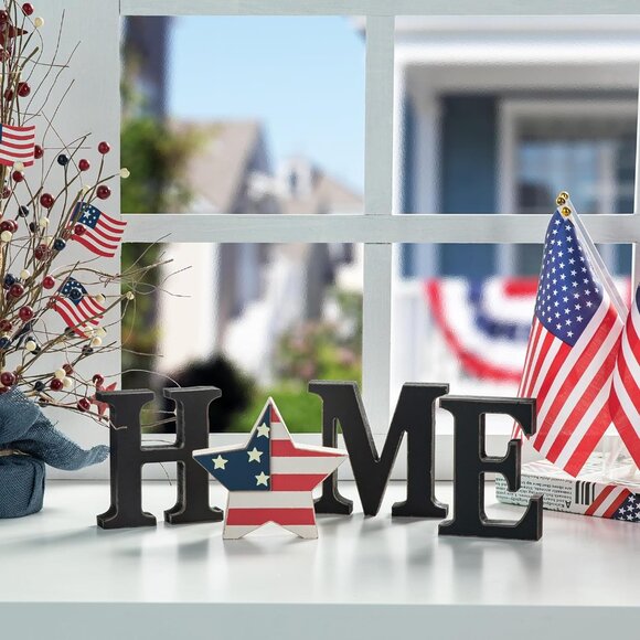 Interchangeable Home Table Signs with 13 Pcs Seasonal Icons, Wooden Home Sign - Picture 7 of 9